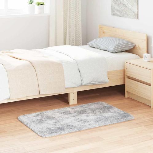 vidaXL Hoogpolig vloerkleed NAVARRA 60x100 cm polyester, Huis en Inrichting, Stoffering | Tapijten en Kleden, Grijs, Nieuw, Verzenden