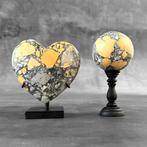 Geen reserveprijs - Prachtig paar gele Maligano Jasper