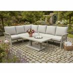 Saigon hoek loungeset 4 delig latte zand aluminium, Tuin en Terras, Ophalen of Verzenden, Nieuw, Aluminium