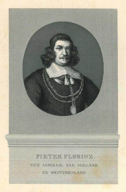 Portrait of Pieter Floriszoon, Antiek en Kunst, Kunst | Etsen en Gravures