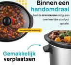 2dekans | MOA Slowcooker - 6,5 liter - Keramische Binnenpan, Diversen, Ophalen of Verzenden