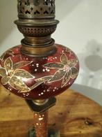 HS Allemagne - Petroleumlamp - Glas, Steen, Messing, porfier, Antiek en Kunst