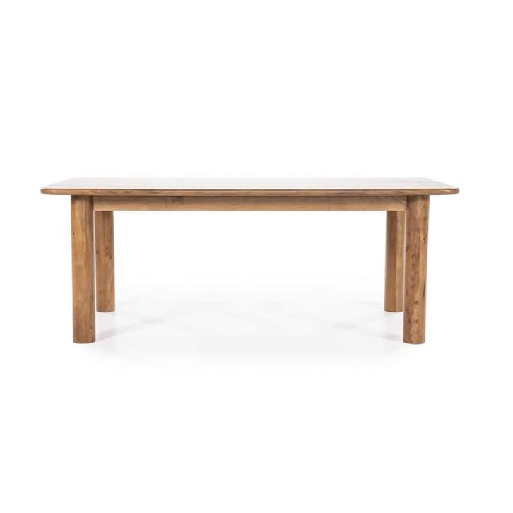 Eettafel Julian - 240cm - Bruin - 95914 - eettafel, Huis en Inrichting, Tafels | Eettafels, Nieuw, Overige materialen