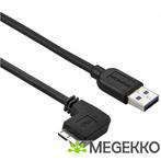 StarTech.com Slanke Micro USB 3.0 kabel haaks naar links 1m, Verzenden, Nieuw