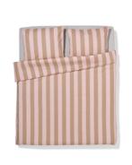 HEMA Dekbedovertrek 240x200/220cm zacht katoen strepen roze, Verzenden, Nieuw