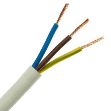 Flexibele H05VV-F Kabel 3 x 1,5mm2 aders VMVL 50 meter Wit
