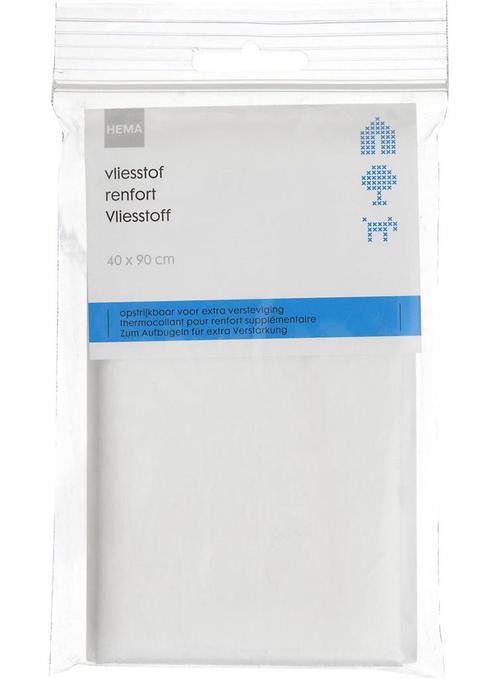 HEMA Vliesstof 40x90 opstrijkbaar, Hobby en Vrije tijd, Naaien en Fournituren, Nieuw, Verzenden