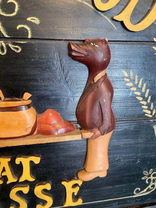 Decoratief houten wandbord - Pubbord - Wandbord - Hout - in, Antiek en Kunst, Curiosa en Brocante