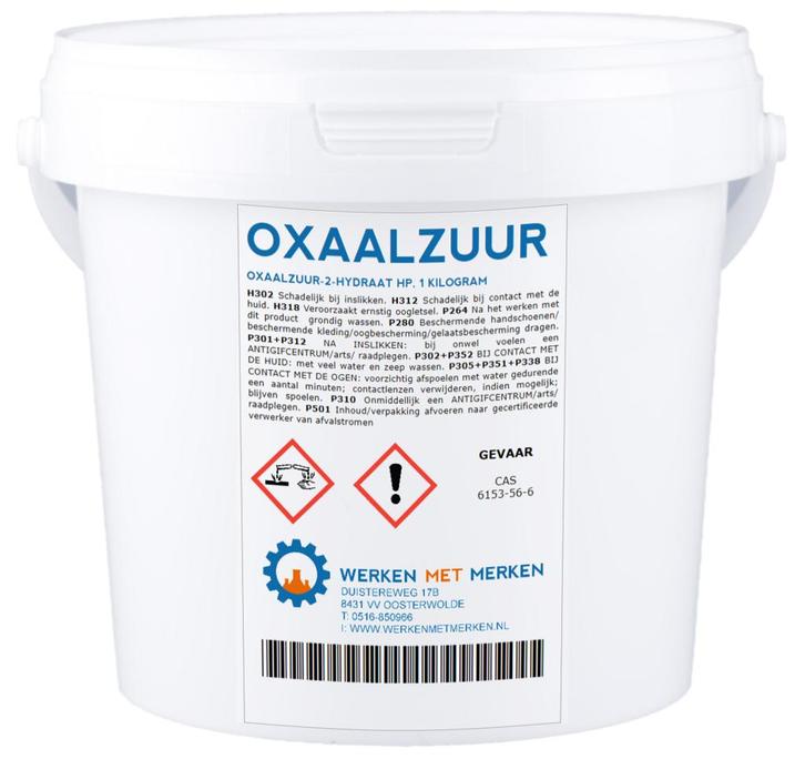 Wmm Chemie Oxaalzuur 800 gr, pot, Doe-het-zelf en Verbouw, Overige Doe-het-zelf en Verbouw, Nieuw, Verzenden