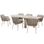 Denia Puglia dining tuinset 240x105xH75 cm 7 delig keramiek, Ophalen of Verzenden, Nieuw