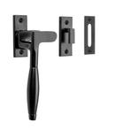 Raamsluiting Klassiek ventilatiestand mat zwart links, Doe-het-zelf en Verbouw, Hang- en Sluitwerk, Ophalen of Verzenden, Nieuw