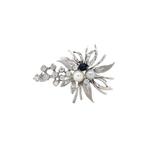 Witgouden vintage broche met parel, saffier en diamant 14, Sieraden, Tassen en Uiterlijk, Broches, Ophalen of Verzenden, Nieuw