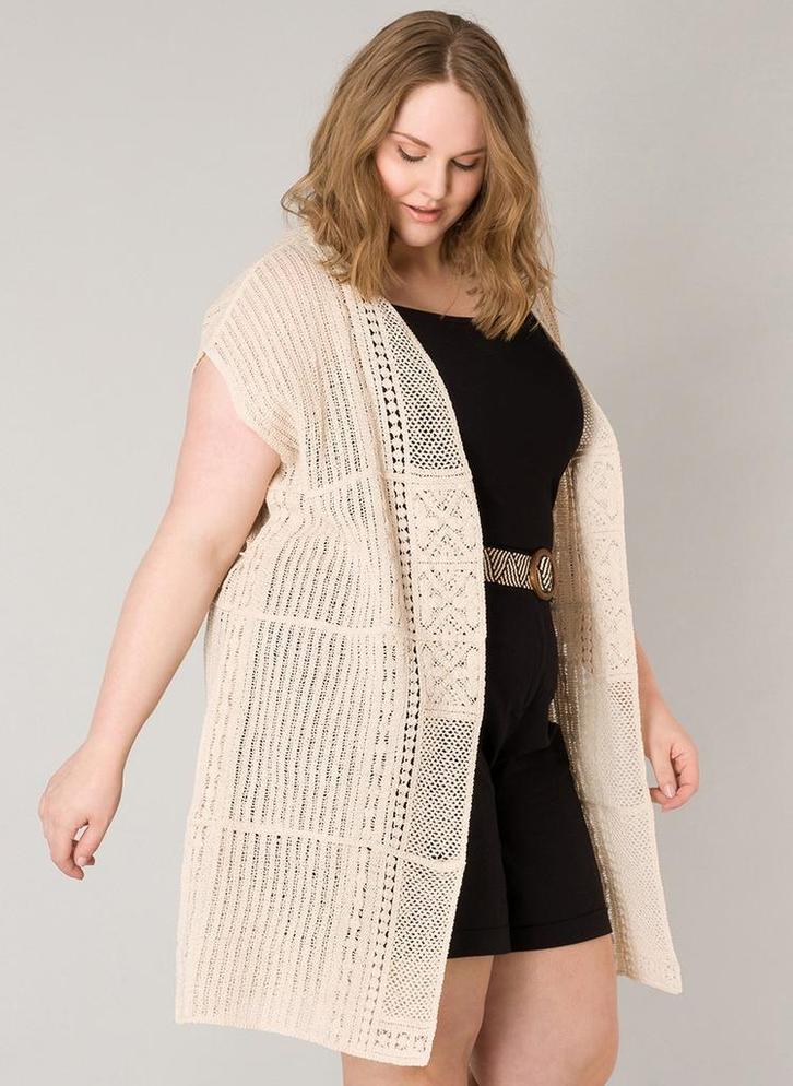 YESTA katoenen opengehaakt vest Maat:, Kleding | Dames, Truien en Vesten, Overige kleuren, Nieuw, Verzenden