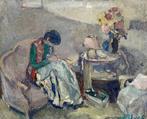 Louis van der Pol (1896-1982) - Naaister, Antiek en Kunst, Kunst | Schilderijen | Klassiek