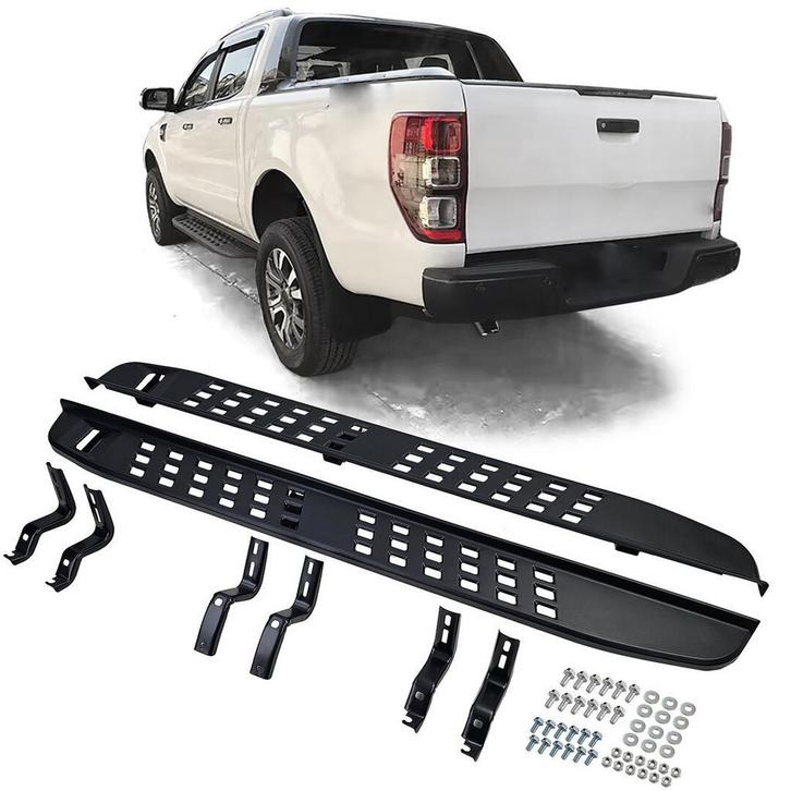 Treeplanken Zwart Ford Ranger T6 T7 T8 2012-2023 PA069, Auto-onderdelen, Sidebars, Nieuw