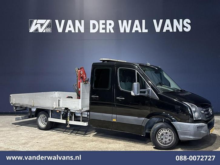 Volkswagen Crafter | 2.0TDI 164pk Pick up Open Laadbak, Auto's, Bestelauto's, Onderhoudsboekje, Te koop, Handgeschakeld, Diesel