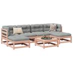 vidaXL 7-delige Loungeset met kussens massief douglas, Tuin en Terras, Tuinsets en Loungesets, Verzenden, Nieuw, Loungeset