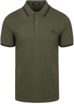 Fred Perry Polo M3600 Olijfgroen W49 maat L Heren, Kleding | Heren, Maat 52/54 (L), Verzenden, Nieuw, Fred Perry
