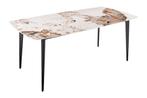 Moderne eettafel MILANO 180cm wit gemarmerd natuursteen, Huis en Inrichting, Tafels | Eettafels, Ophalen of Verzenden, Nieuw