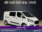 Ford Transit Custom | 2.0 TDCI 131pk L2H1 Dubbele Cabine, Auto's, Bestelauto's, Gebruikt, Euro 6, Wit, Dealer onderhouden