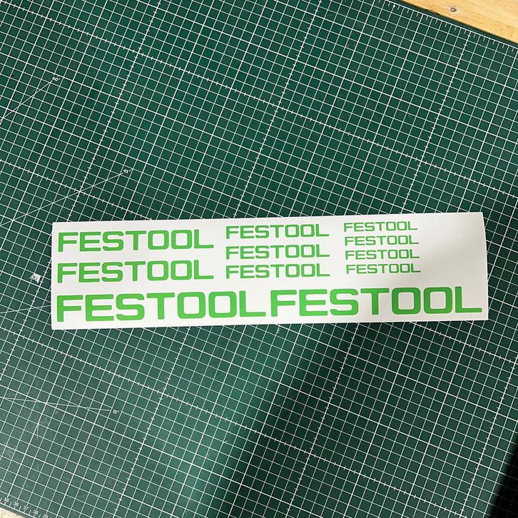 11x Festool Decal Stickerset, Hobby en Vrije tijd, Stickers en Plaatjes