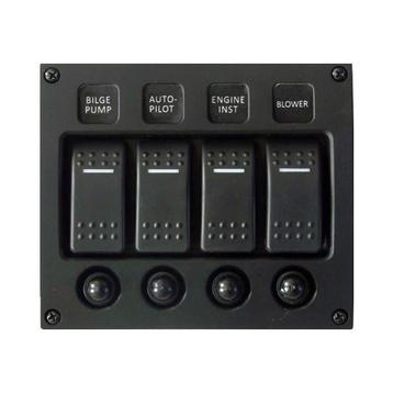 Talamex Schakelpaneel Curved met 4 schakelaars 12/24 Volt beschikbaar voor biedingen