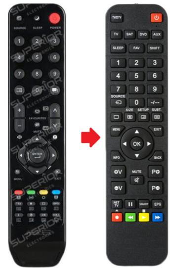 Alternatieve Asus 22T1E | 22T1EH | 24T1E | 24T1EH | 27T1E..., Audio, Tv en Foto, Afstandsbedieningen, Verzenden