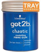 SCHWARZKOPF GOT2B CHAOTIC MODELLING FIBRE GUM WAX TRAY 6 X.., Verzenden, Nieuw