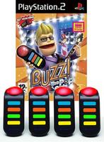 Buzz the Pop Quiz + Buzzers (PlayStation 2), Verzenden, Gebruikt, Vanaf 7 jaar
