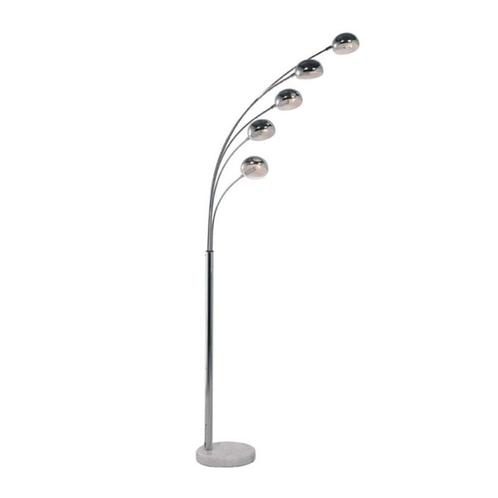 *WOONWINKEL* Kare Design Five Fingers Vloerlamp Chroom, Huis en Inrichting, Lampen | Vloerlampen, Nieuw, Verzenden