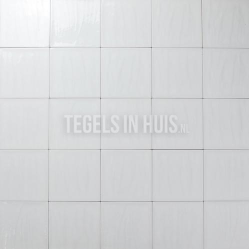 Wandtegel 15x15 cm artic wit blanco handvorm look, Doe-het-zelf en Verbouw, Tegels, Wandtegels, Nieuw, 10 m² of meer, Ophalen of Verzenden