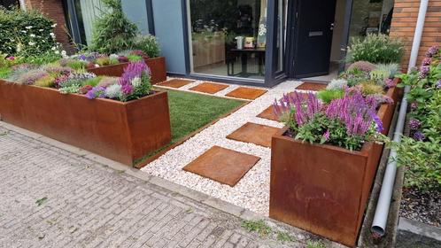 Cortenstaal Maatwerk | Productie in Breda, Tuin en Terras, Bloembakken en Plantenbakken, Binnen, Balkon, Tuin, Nieuw, Metaal, Ophalen of Verzenden