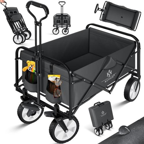KESSER® Bolderkar - Opvouwbaar - Bolderwagen - Antraciet, Caravans en Kamperen, Tentaccessoires, Nieuw, Verzenden
