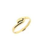 Gouden fantasie ring (gouden sieraden, gouden ring), 18 tot 19, Gebruikt, Overige kleuren, Ophalen of Verzenden