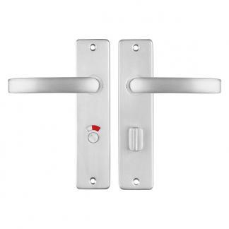 Deurbeslag | Deurklink met wc-sluitingschild | Starx | 63 mm, Doe-het-zelf en Verbouw, Hang- en Sluitwerk, Nieuw, Verzenden