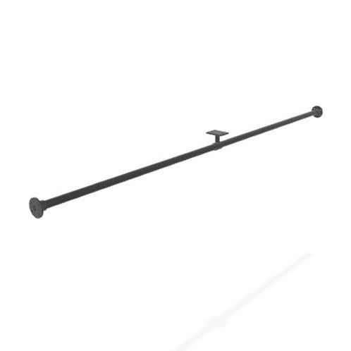 Steigerbuis Gordijnroede Rosario | Zwart 33.7 mm | Wand/Plaf, Huis en Inrichting, Stoffering | Gordijnen en Lamellen, Ophalen of Verzenden