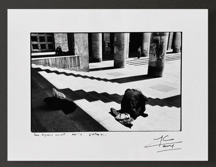 Jacques Faujour ( 1949 ) - L’homme assis - Dédicace à, Antiek en Kunst, Kunst | Designobjecten