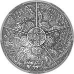Palau. 20 Dollars 2021 Aztec Five Suns Ages of Man Creation