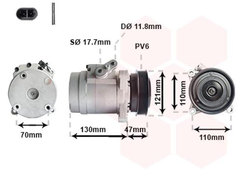 AIRCO COMPRESSOR VOOR CHEVROLET CAPTIVA KLAC 2006-2011, Auto-onderdelen, Airco en Verwarming, Nieuw, Ophalen of Verzenden