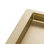 REA Ondiepe douchegoot met flens - glans goud - 70 cm - l..., Ophalen of Verzenden, Nieuw