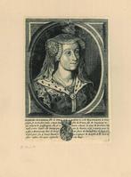 Portrait of Jacqueline, Countess of Hainaut, Antiek en Kunst, Kunst | Etsen en Gravures