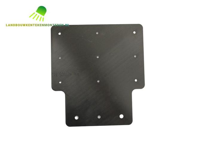 RVS Oldtimer kleine vierkante kentekenplaathouder met VW bev, Auto diversen, Kentekenplaathouders, Verzenden