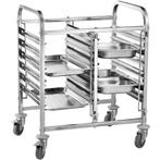 Regaalwagen | RVS | 2x 6 Etages (1/1 GN) | Wielen (Geremd) |, Verzenden, Nieuw in verpakking