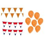 EK voetbal Holland oranje feest versiering met oranje vlag..