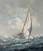 Gerard Johannes Ernens (1935-2020) - Zeilschip in volle zee