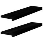 vidaXL Vensterbanken 2 st 80x20x2 cm massief eikenhout, Doe-het-zelf en Verbouw, Kozijnen en Schuifpuien, Verzenden, Nieuw