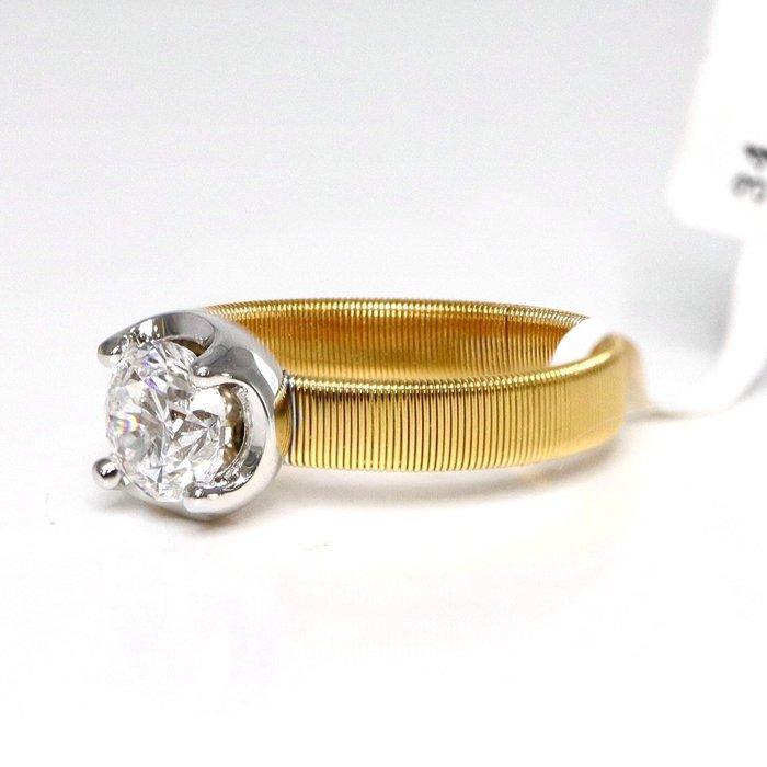Zonder Minimumprijs - Ring - 18 karaat Geel goud, Witgoud,, Sieraden, Tassen en Uiterlijk, Ringen