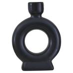 Zwarte Kaarsenhouder 14,7cm 2st, Verzenden, Nieuw