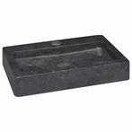 Marmer Wastafel Zwart | Retourdeal | 55%, Huis en Inrichting, Badkamer | Badkamermeubels, Minder dan 50 cm, Nieuw, Ophalen of Verzenden