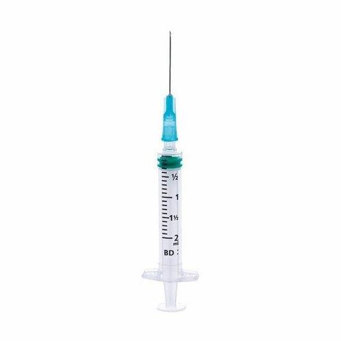 Spuit Naald BD 2ml 0,6 x 25 mm 23G 100 stuks (307740), Diversen, Verpleegmiddelen, Nieuw, Verzenden